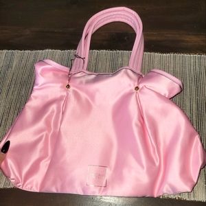 Pink Satin Victoria Secret Baby Pink Bag